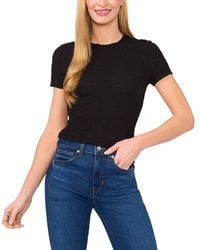 Cece - Puckered Texture Baby Tee - Lyst