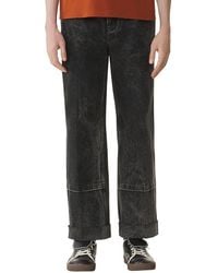 Lanvin - Loose Fit Denim Pants - Lyst
