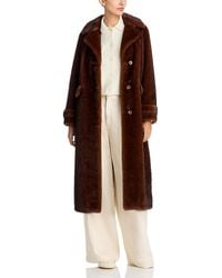 Herno - Long Faux Fur Coat - Lyst