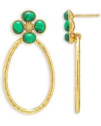 Capucine de Wulf - Malachite Berry Clover Teardrop Earrings - Lyst