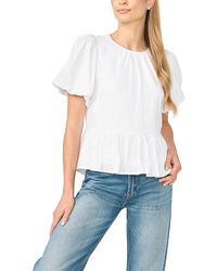 Cece - Peplum Top - Lyst