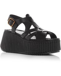 Chloé - Nama Wedge Sandals - Lyst