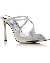 Jimmy Choo - Anise 95 Strappy High Heel Slide Sandals - Lyst