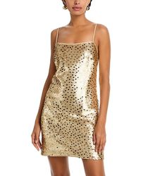 MILLY - Colette Dot Sequin Mini Dress - Lyst