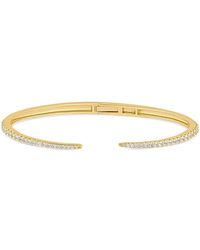 Kenneth Jay Lane - Pave Open Spike Cuff Bracelet - Lyst
