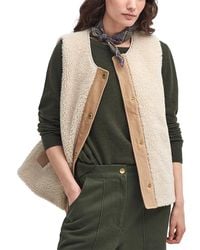 Barbour - Dulsie Faux Fur Liner Vest - Lyst