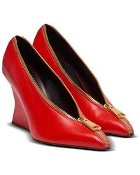 Balmain - Zip Wedge Pumps - Lyst