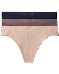 Calvin Klein - Bonded Flex Seamless Thong, Pack Of 3 - Lyst
