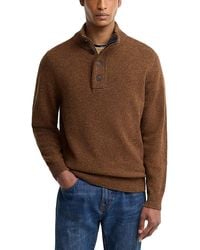 Barbour - Essential Patch Wool Half Zip Sweater - Lyst