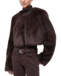 STAUD - Casimira Faux Fur Jacket - Lyst
