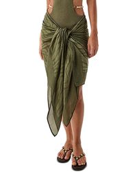 ViX - Printed Sarong Cotton Swim Cover-Up - Lyst
