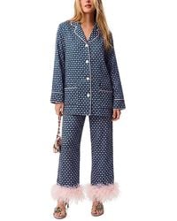 Sleeper - Iconic Feathered Party Pajama Set - Lyst