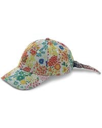 Kurt Geiger - Floral Denim Baseball Cap - Lyst