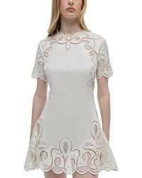 Jonathan Simkhai - Morrigan Short Sleeve Mini Dress - Lyst