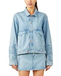 Triarchy - Frida Boxy Western Jean Jacket - Lyst