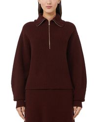 Max Mara - Nadar Wool & Cashmere Half Zip Sweater - Lyst