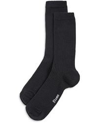 Stems - Rib Knit Crew Socks - Lyst