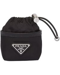 Prada - Re-Nylon Mini Pouch Bag Charm - Lyst