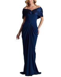 Tadashi Shoji - Seraphine Pleated Portrait Collar Gown - Lyst