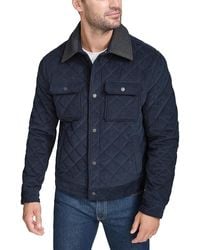 Cole Haan - Collared Quilted Button-front Jacket - Lyst