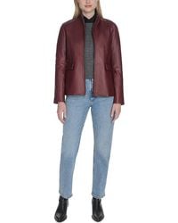 Cole Haan - Leather Jacket - Lyst