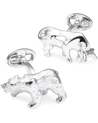 Jan Leslie - Sterling Bull & Bear Cufflinks - Lyst