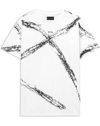RTA - Snake Print Slim Fit Graphic Logo Tee - Lyst