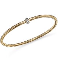 Alberto Amati - 14K & Diamond Tubogas Stretch Bracelet - Lyst