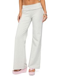 Edikted - Wknd Sequin Foldover Pants - Lyst