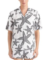 Vilebrequin - Short Sleeved Solid Linen Shirt - Lyst