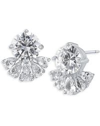 Kenneth Jay Lane - Cubic Zirconia Stud Earrings - Lyst