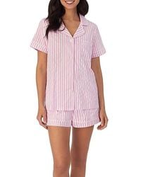 Bedhead - Striped Cotton Short Pajamas Set - Lyst