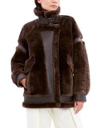 Dawn Levy - Sean Geniune Shearling & Leather Coat - Lyst