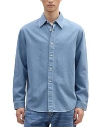 NN07 - Casper Button Front Denim Shirt - Lyst