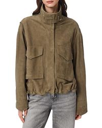 AllSaints - Clay Suede Jacket - Lyst