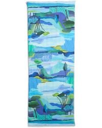 Echo - Painterly Landscape Wrap Scarf - Lyst