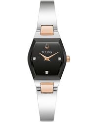 Bulova - Gemini Bangle Watch, 33Mm X 22.5Mm - Lyst
