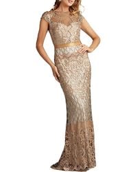 Tadashi Shoji - Miranda Sequin Embroidered Gown - Lyst