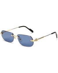 Cartier - Rectangle Sunglasses, 55Mm - Lyst