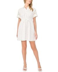 Cece - Drawstring Waist Mini Dress - Lyst