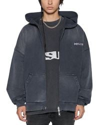 Ksubi - Ace Ekcess Ink Fade Oversized Fit Zipper Hoodie - Lyst