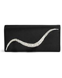 Alexis - Crystal Curve Side Handle Clutch - Lyst