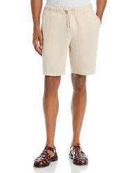 Solid - Linen Drawcord Shorts - Lyst