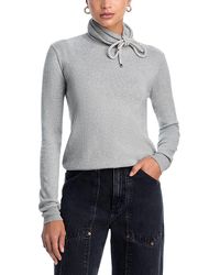 Area - Crystal Knot Turtleneck Sweater - Lyst