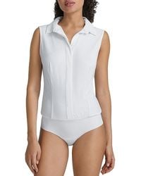 Commando - Classic Sleeveless Button Down Bodysuit - Lyst