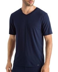Hanro - Lounge V-Neck Tee - Lyst