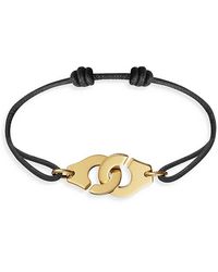 Dinh Van - 18K Menottes Intertwined Handcuff Charm Adjustable Cord Bracelet - Lyst