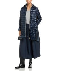 Herno - Mixed Media Puffer Coat - Lyst