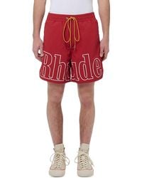 R H U D E © - Logo 7 Track Shorts - Lyst