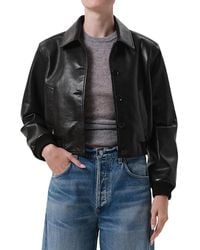 Citizens of Humanity - Lola Leather Bomber Jacket - Lyst